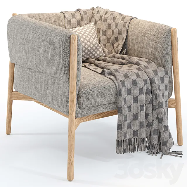 Armchair Tekou 3D Model Armchair Tekou 3D Model