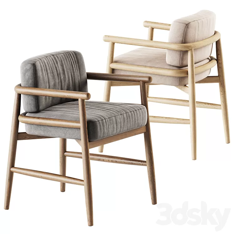 Armchair Teresina by Meridiani 3D Model Free Download