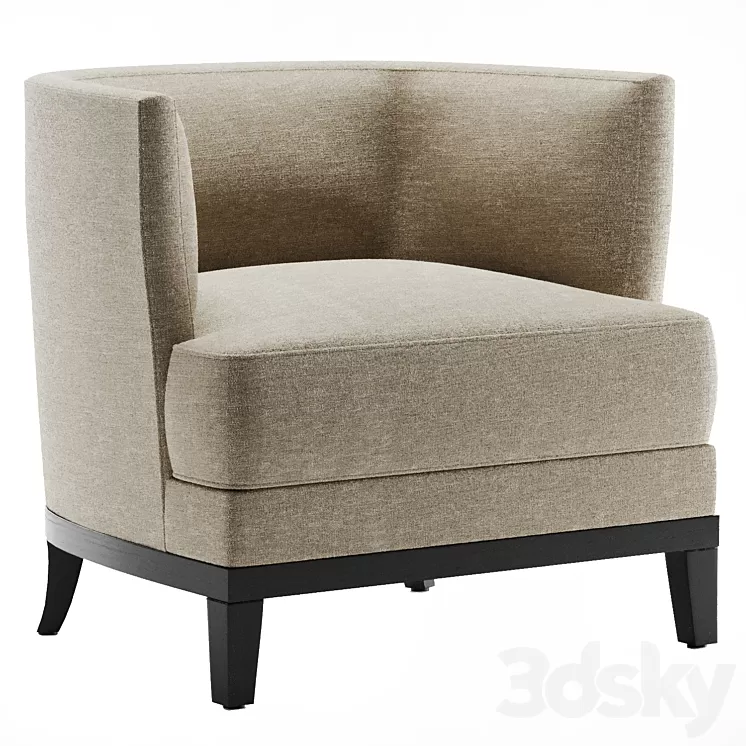 Armchair Tristan 3D Model Armchair Tristan 3D Model