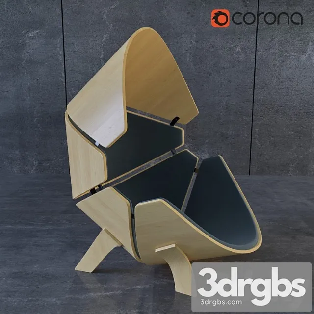 Armchair Ubiezhishchie 2 3D Model Download Armchair Ubiezhishchie 2 3D Model Download