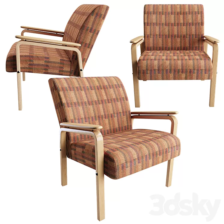 Armchair USSR 3D Model
