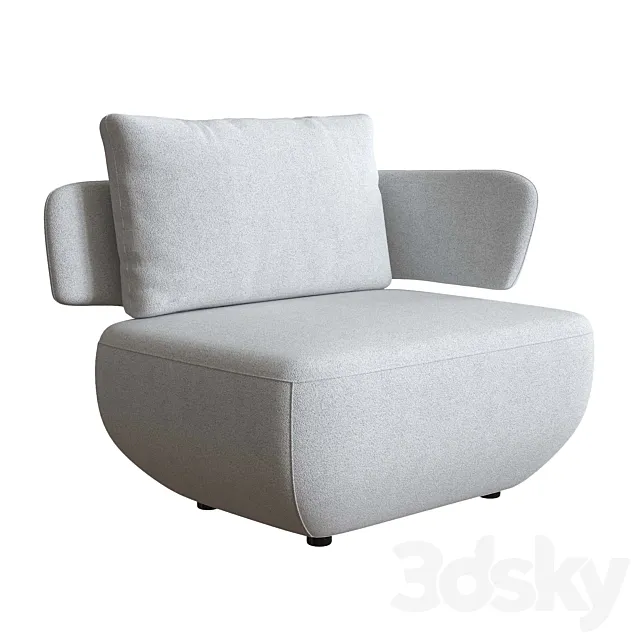 Armchair viccarbe levitt 3D Model