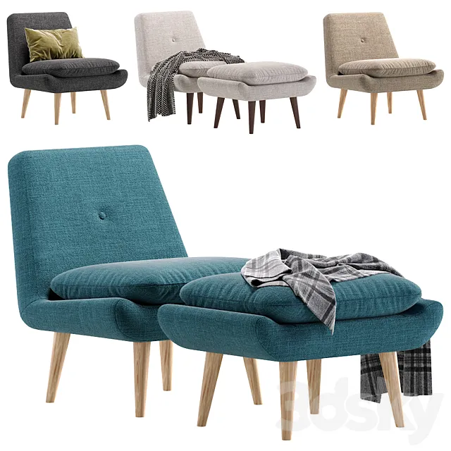 Armchair Vincey Soft Ocean divan.ru_Кресло Винси диван.ру 3D Model Armchair Vincey Soft Ocean divan.ru_Кресло Винси диван.ру 3D Model