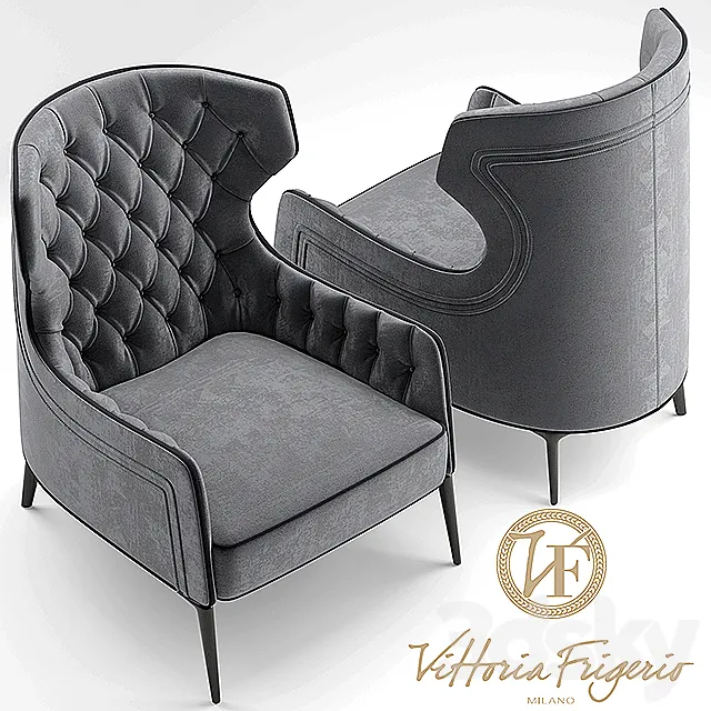 Armchair Vittoria Frigerio PIOLA BERGERE 3DModel