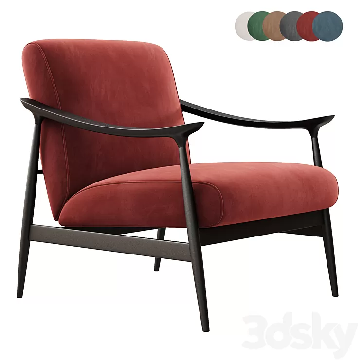 Armchair Vivi factory TOSGONOVA 3D Model Free Download
