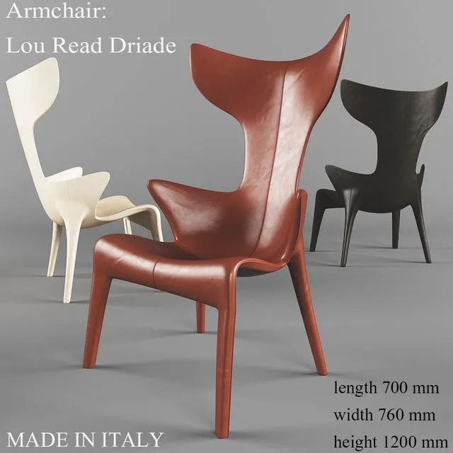 Armchair_Lou_Read_Driade 3D Model