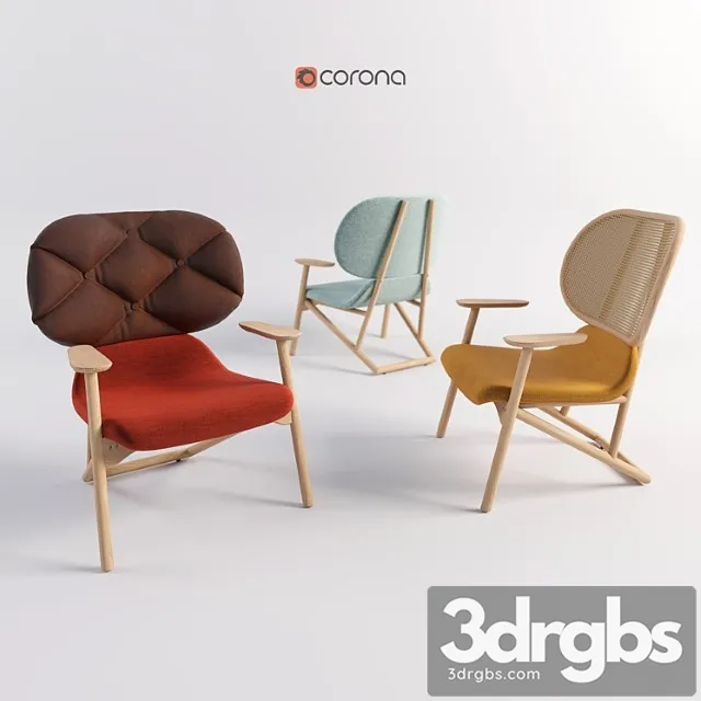 Armchairs by Clara By Moroso 3D Model Download Armchairs by Clara By Moroso 3D Model Download