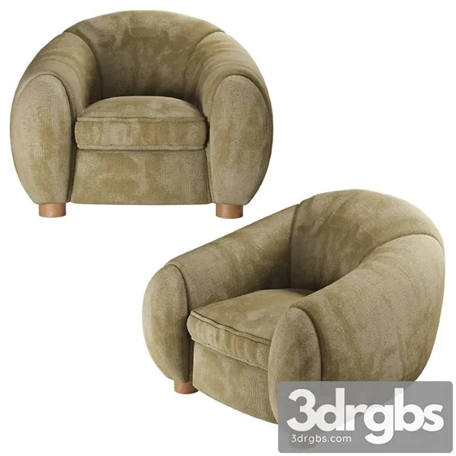 Armchairs by jean royère 3D Model Download Armchairs by jean royère 3D Model Download