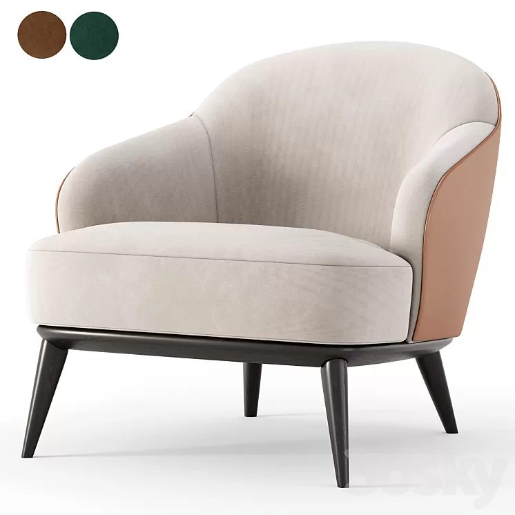 ARMCHAIRS By Minotti 3D Model ARMCHAIRS By Minotti 3D Model
