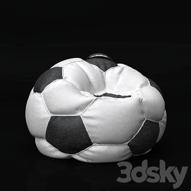 Armchairs football balls 3D Model Armchairs football balls 3D Model