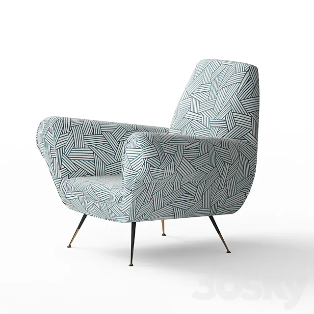 Armchairs Gigi Radice By Minotti 3D Model Armchairs Gigi Radice By Minotti 3D Model