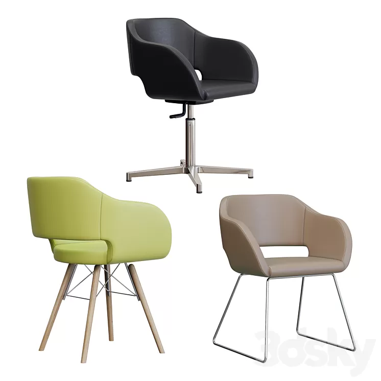 Armchairs LAS REGIA 3D Model