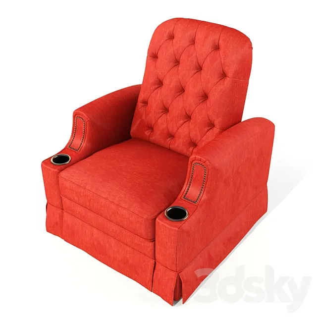 Armchiar theatre Paramount 3D Model