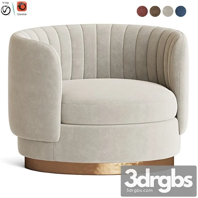Armen swivel accent armchair
