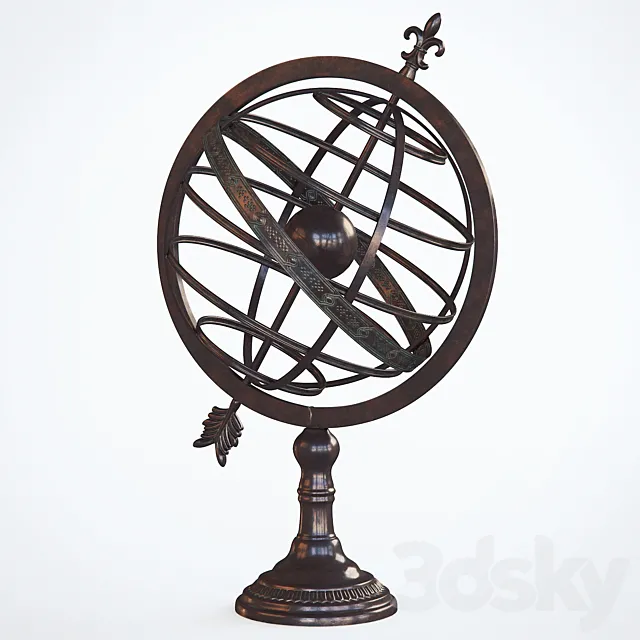 Armillary Sphere Sculpture by Darby Home Co 3D Model Armillary Sphere Sculpture by Darby Home Co 3D Model