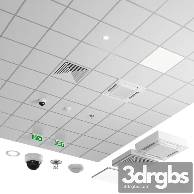 Armstrong ceiling classic 3D Model Download