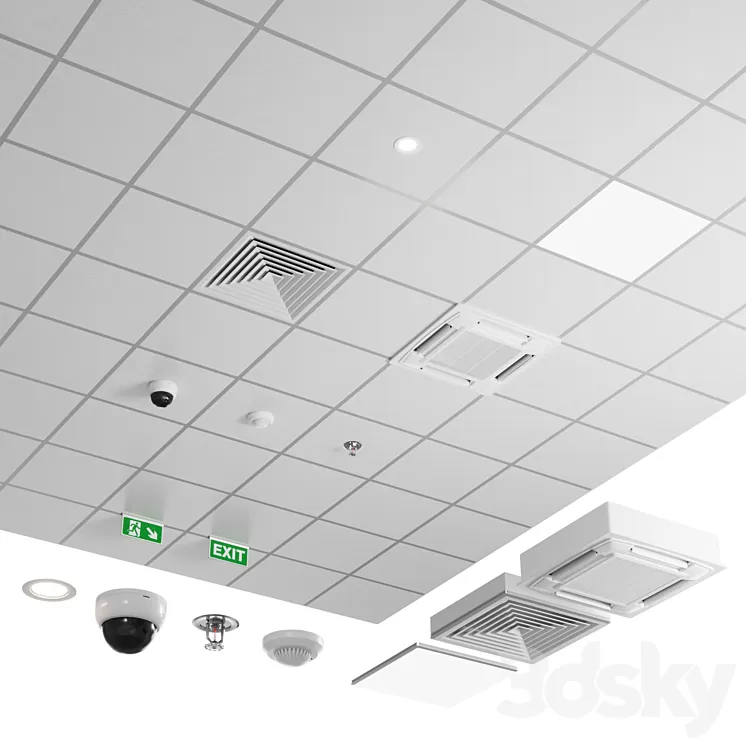 Armstrong ceiling classic 3D Model Free Download