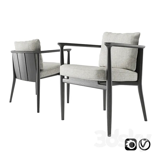 Arne Chair by Casamilano 3D Model Arne Chair by Casamilano 3D Model