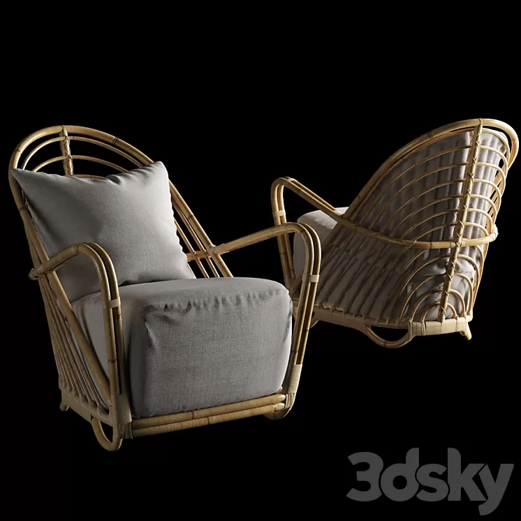 Arne Jacobsen Sika Design – Charlottenborg Lounge Chair (for reloading) 3D Model
