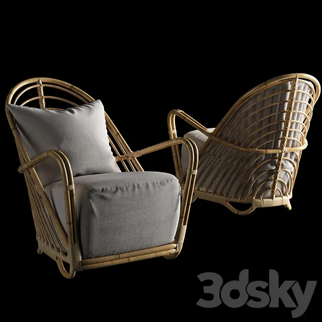 Arne Jacobsen Sika Design – Charlottenborg Lounge Chair (for reloading) 3DModel