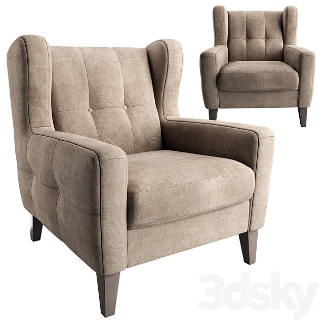 Arno Armchair 3DModel Arno Armchair 3DModel