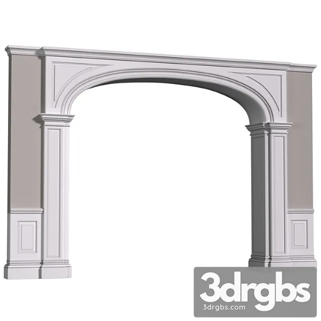 Arochnyi Mezhkomnatnyi Proem Door Portal Traditional Interior Arched Opening Arched Doorway 3D Model Download