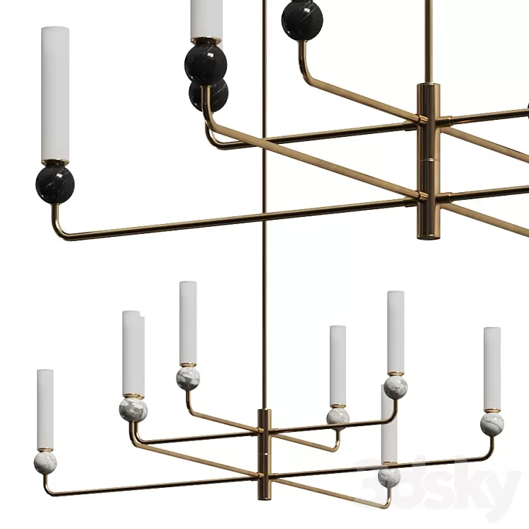 Aromas del Campo Delie Multi Pendant Lamp 3D Model Aromas del Campo Delie Multi Pendant Lamp 3D Model