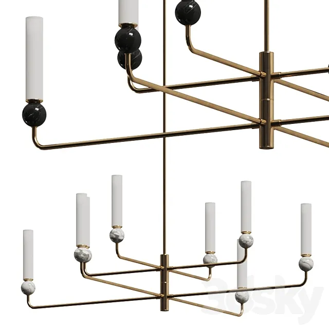 Aromas del Campo Delie Multi Pendant Lamp 3D Model Aromas del Campo Delie Multi Pendant Lamp 3D Model