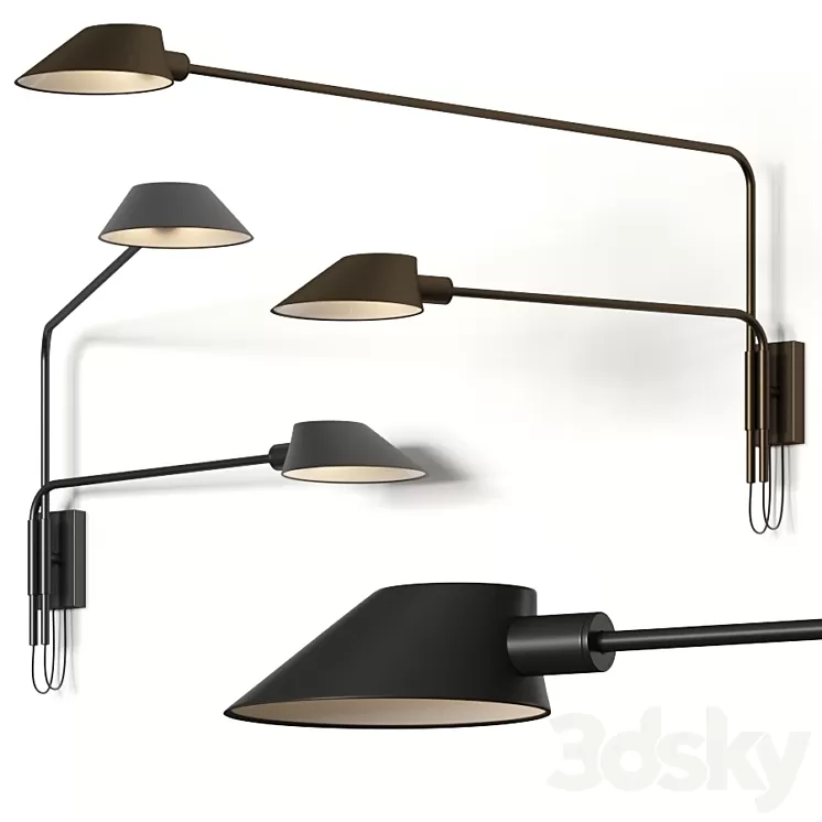 Aromas del Campo Duo Wall Lamp 3D Model