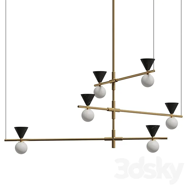 Aromas del Campo Oneta L Pendant Lamp 3D Model Aromas del Campo Oneta L Pendant Lamp 3D Model