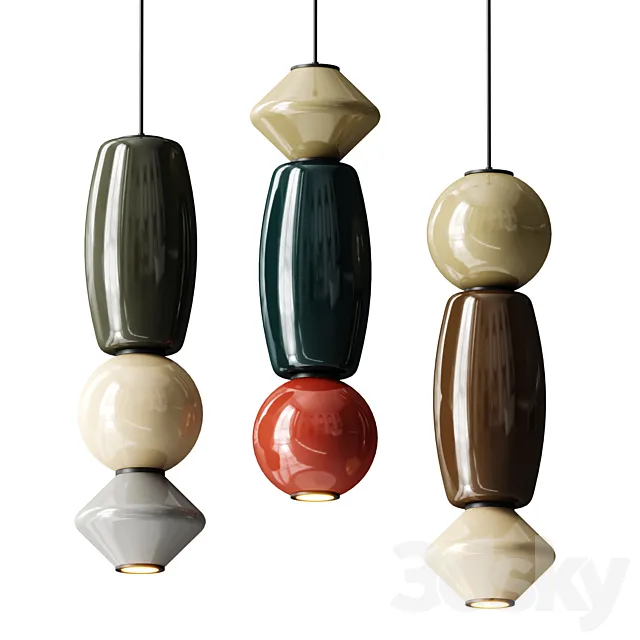 Aromas del Campo Papi Pendant Lamps 3D Model Aromas del Campo Papi Pendant Lamps 3D Model