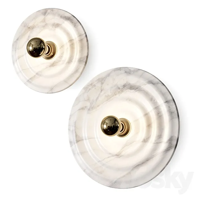 Aromas del Campo Wave Wall Lamps 3D Model Aromas del Campo Wave Wall Lamps 3D Model