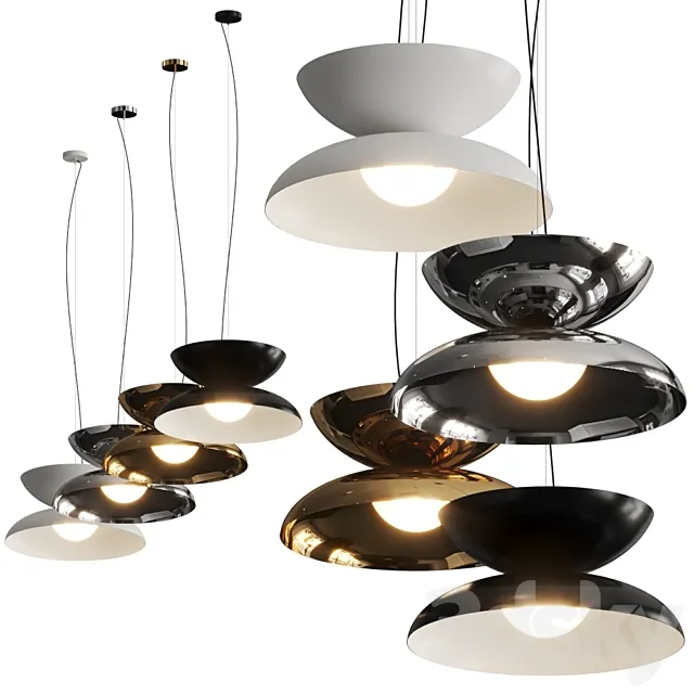Aromas del Campo Yoyo Pendant Lamps 3D Model Aromas del Campo Yoyo Pendant Lamps 3D Model