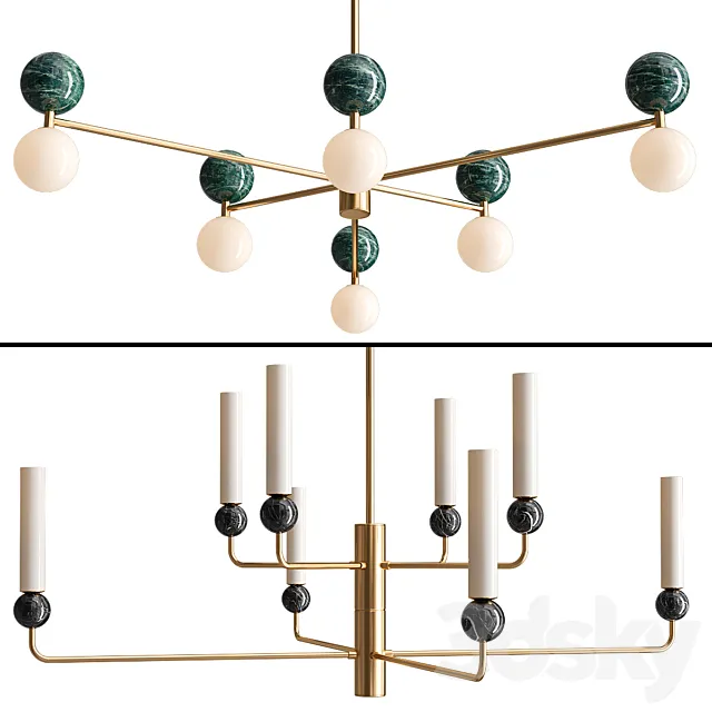 Aromas Pendant Light Collection 3D Model