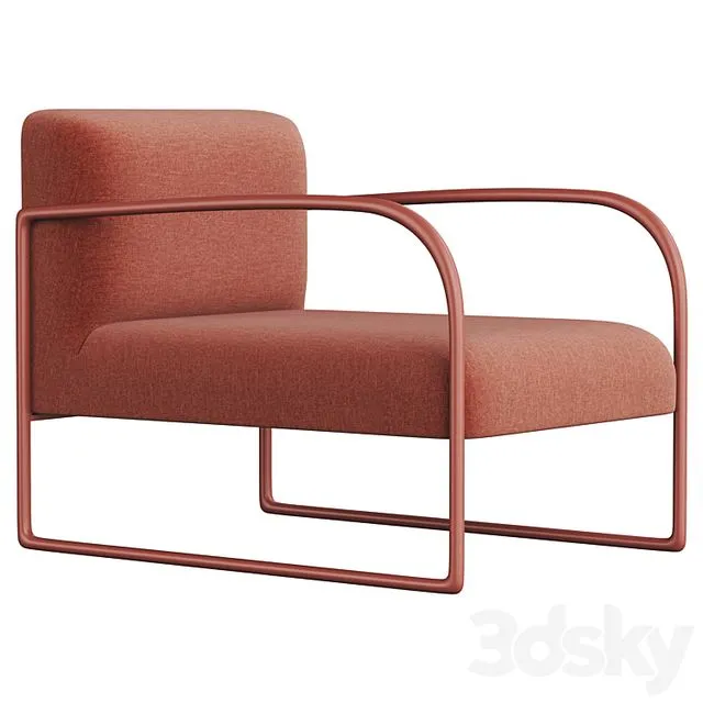 Arper Arcos Armchair 3D Model