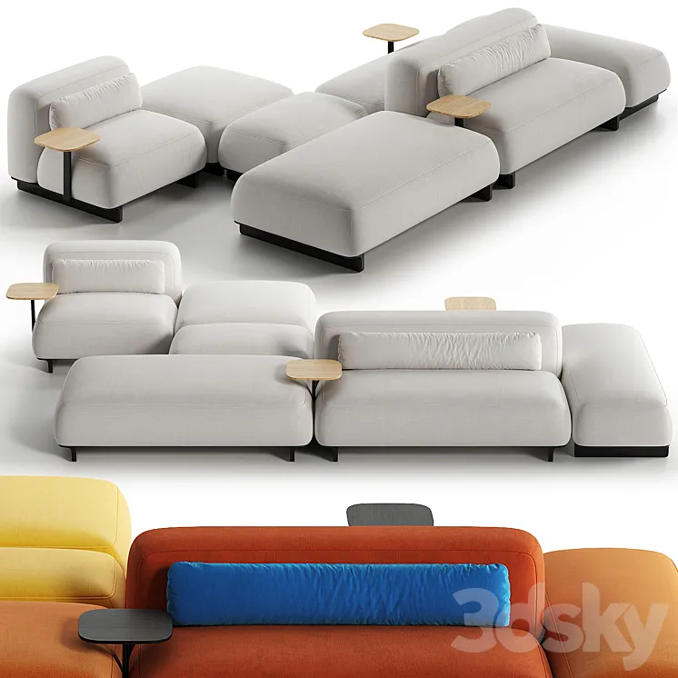 Arper Ralik Modular sofa 3D Model Free Download Arper Ralik Modular sofa 3D Model Free Download