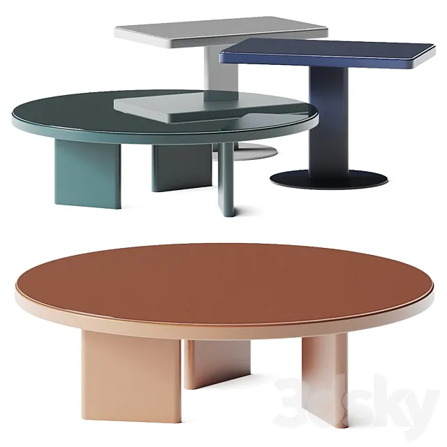 Arper Roopa Coffee Table 3D Model Arper Roopa Coffee Table 3D Model