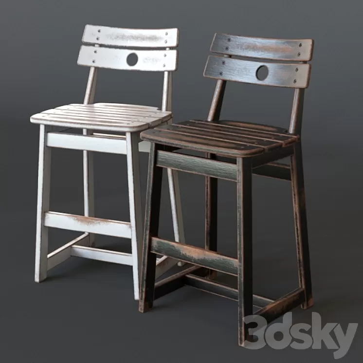 Arquivo Contemporaneo TAJÁ BAR STOOL 3D Model