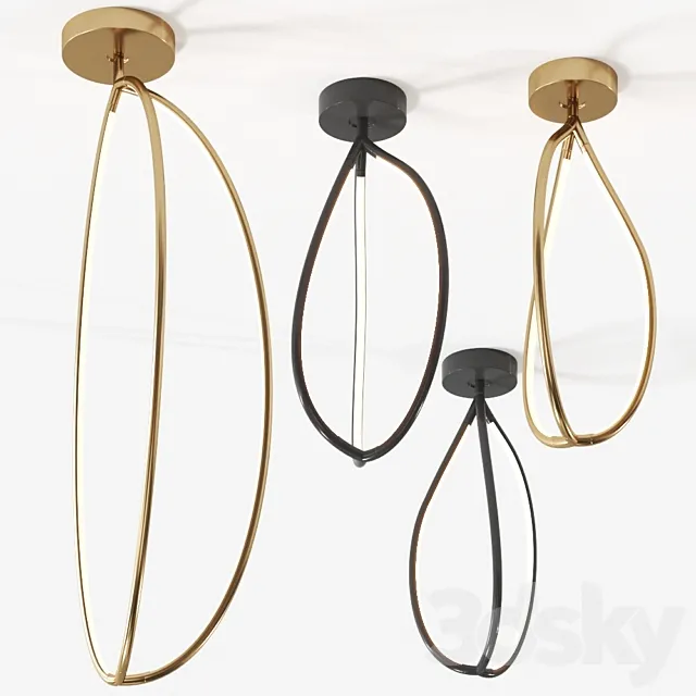 ARRIVAL Ceiling lamp by Artemide 3D Model