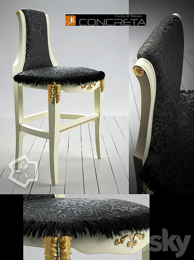 Arrogance Impero chair by Concreta 3D Model Arrogance Impero chair by Concreta 3D Model
