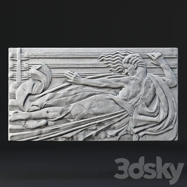 Art Deco Bas Relief 3D Model Art Deco Bas Relief 3D Model