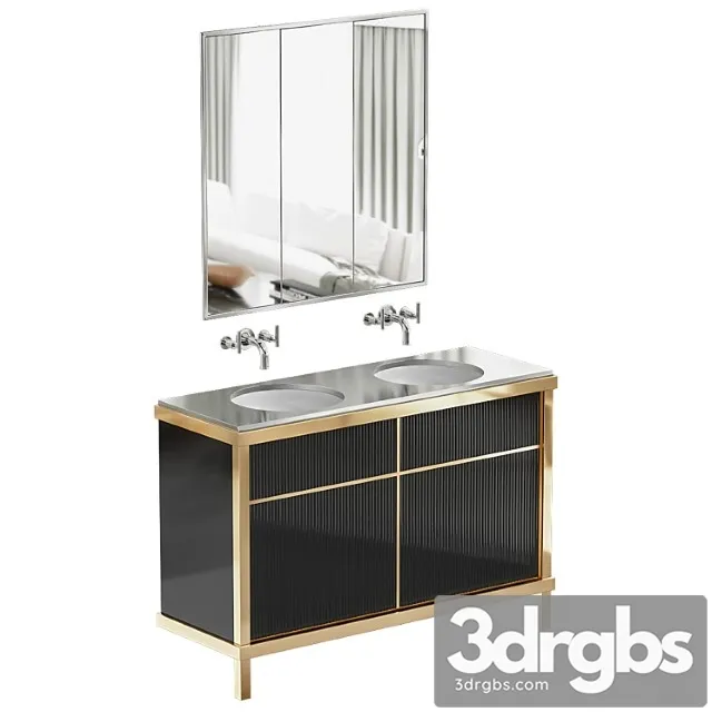 Art deco bathroom vanity 3D Model Download Art deco bathroom vanity 3D Model Download