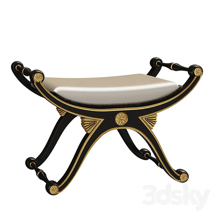 Art deco bench 3D Model Free Download Art deco bench 3D Model Free Download