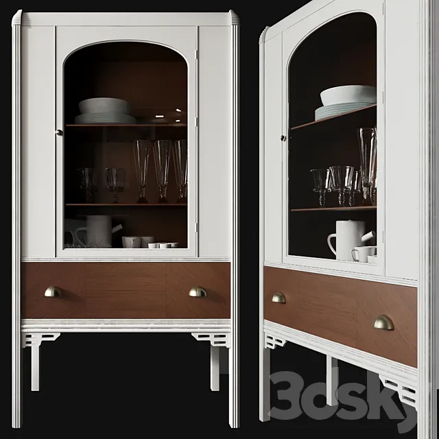 Art Deco China Hutch 3DModel