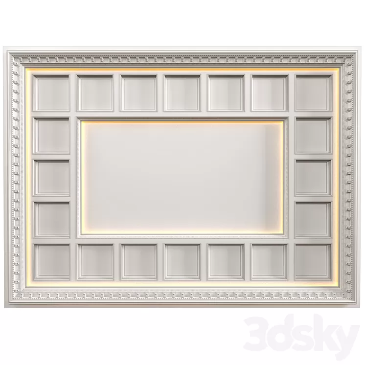 Art Deco coffered illuminated ceiling.Modern coffered illuminated ceiling 3D Model Free Download Art Deco coffered illuminated ceiling.Modern coffered illuminated ceiling 3D Model Free Download