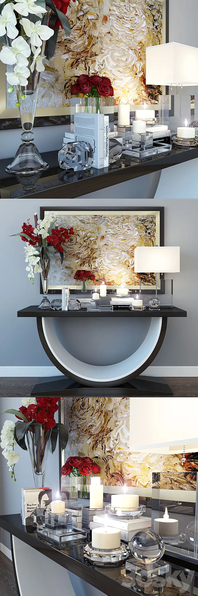 Art Deco decorative set 3DModel Art Deco decorative set 3DModel