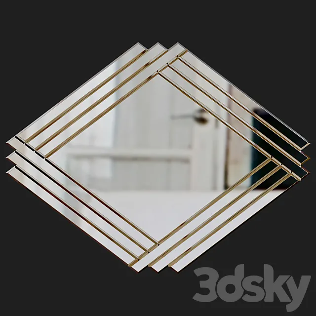 Art Deco Mirror 3DModel