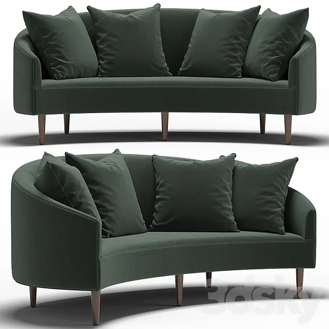 Art Deco Petite Sofa 3DModel