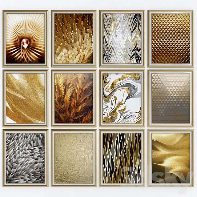 Art Deco pictures Collections 3D Model Art Deco pictures Collections 3D Model