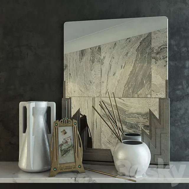 Art-deco set 3DModel Art-deco set 3DModel
